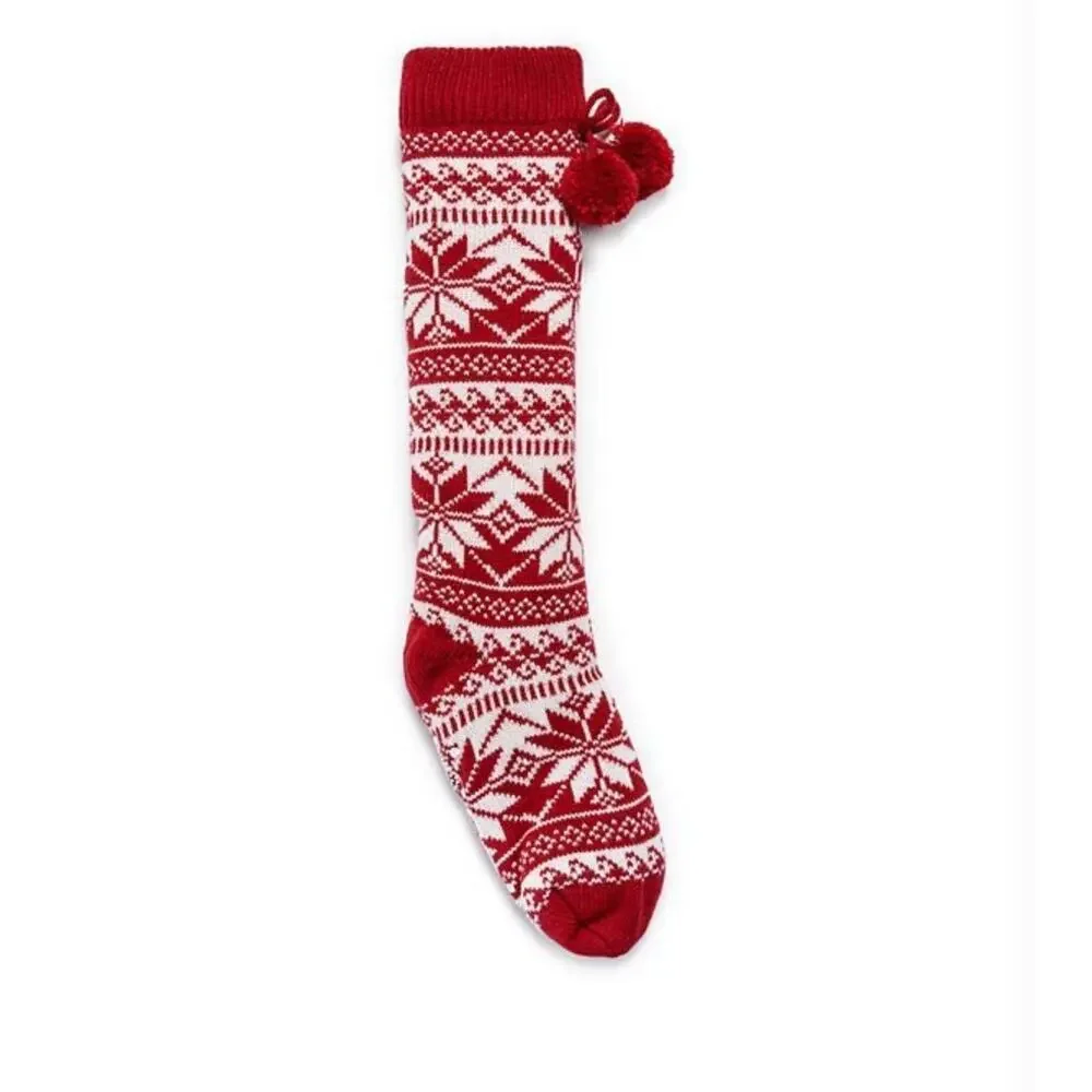 NWT❤️Women's MUK LUKS Pom Lounge Socks